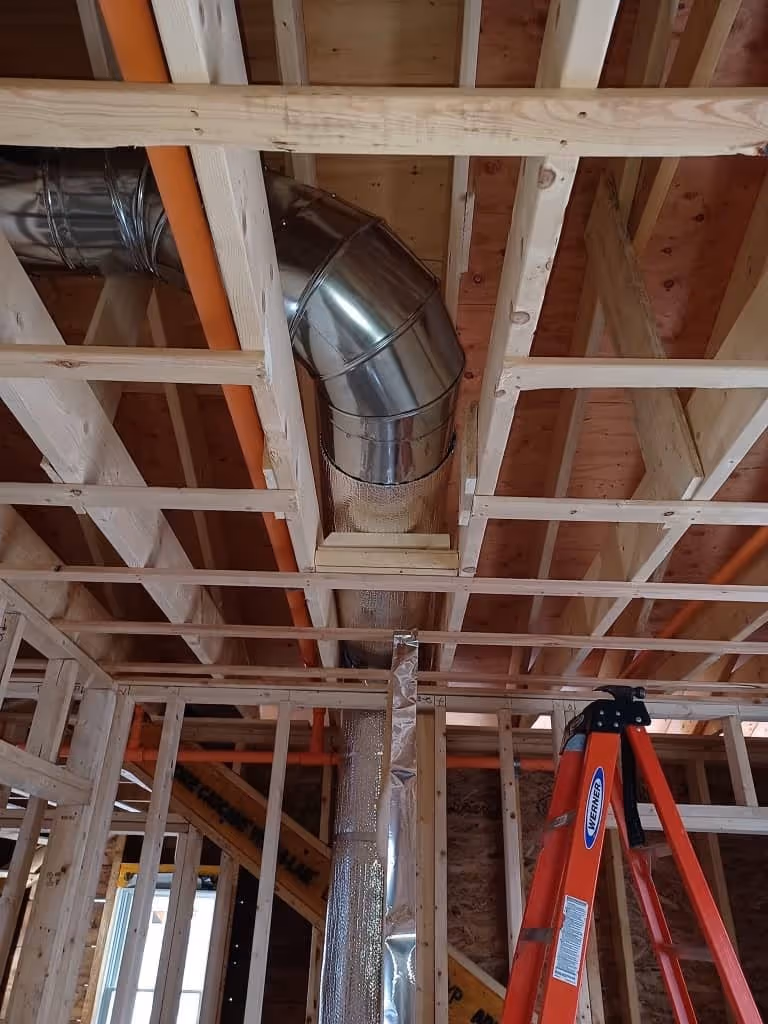 new air duct installation for residential construction in Brownsville, TX